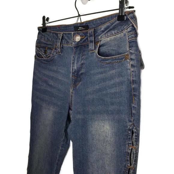 True Religion Women's 27 Becca Mid-Rise Perforated Bootcut Jeans(1782) - Picture 4 of 7